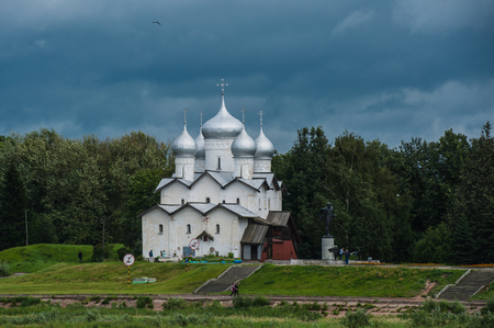 Old Russian church in Yaroslavl, Russia at summerの写真素材