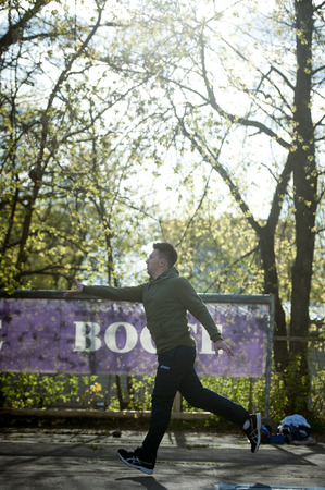 Championship of Bocce Progressive on Iskra stadium in Moscowのeditorial素材