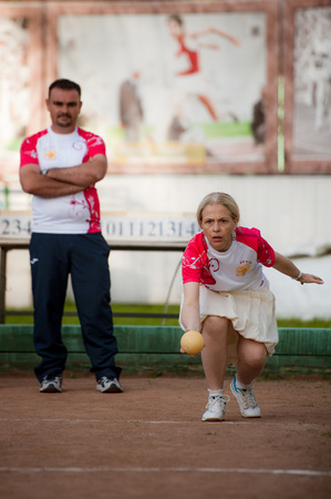 The oldest Russian tournament Sozidanie of Bocce raffaのeditorial素材