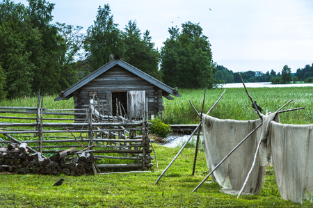 Kizhi Island, Russia. Ancient wooden religious architecture. Summer landscapeの写真素材