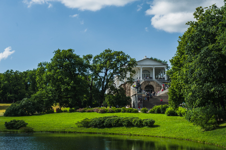 A monument of town-planning and a palace and park ensemble dating from the 18th to the beginning of the 20th century.の写真素材
