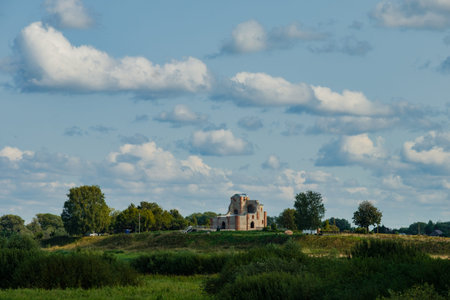 Ruined Church Rurik settlement in Veliky Novgorod.の写真素材