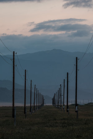 View of the Altai Mountains in the direction of Tyungur.