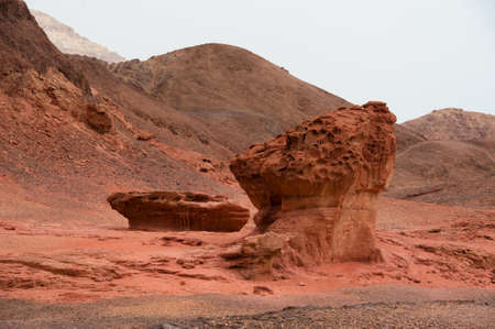 Timna Nature Park in the Desert of Southern Israelの写真素材