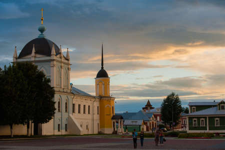 View of the architecture Inside the Kolomna Kremlinの写真素材