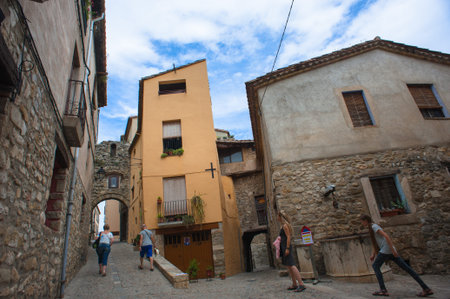 The streets of the Spanish town of Besalu