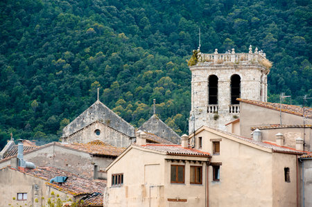 A view of the architecture of the Spanish city of Besalu