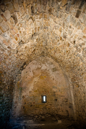 Medieval castle Palafolls in the Costa Brava region of Spain