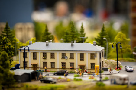 Museum in St Petersburg Grand Maket Russiaの写真素材