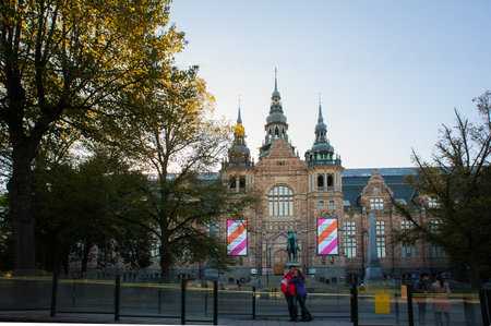 STOCKHOLM, SWEDEN - OCTOBER 3 2021: Beautiful views of the city streetのeditorial素材