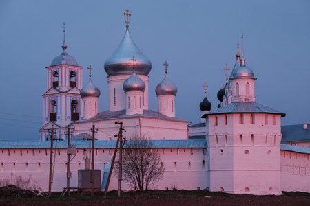 Nikitsky Monastery in Pereslavl-Zalessky at sunset