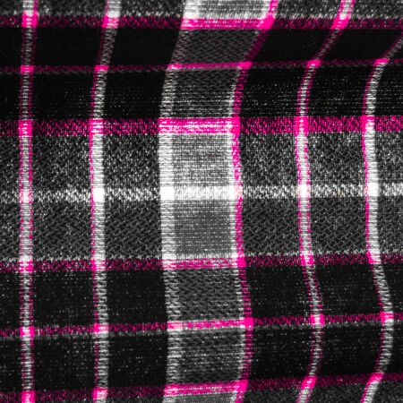 Classic checkered gray lilac textile pattern. Scottish cell.の写真素材