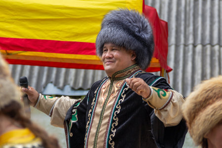 Grodno, Belarus, June 4, 2022 XIII festival of national cultures. A holiday on the streets of the...