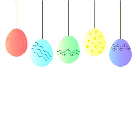 Simple Easter cards with cute chicks for icons. Hand drawn vector illustration for sticker, decor, coloring book.のイラスト素材