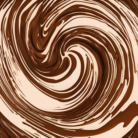Abstract fluid chocolate background. Generative AIの素材