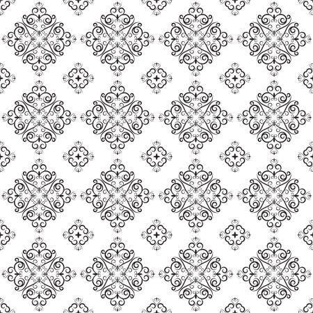 Vector floral pattern. Perfect for invitations and ornate backgrounds. Pattern is included as...