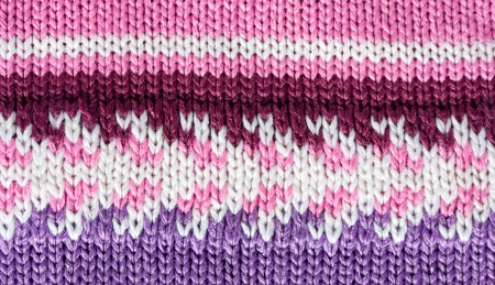 Lilac color wool knitted background closeupの写真素材