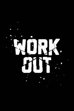 work out poster activity motivational gym time poster text font workout sport active don't quitのイラスト素材