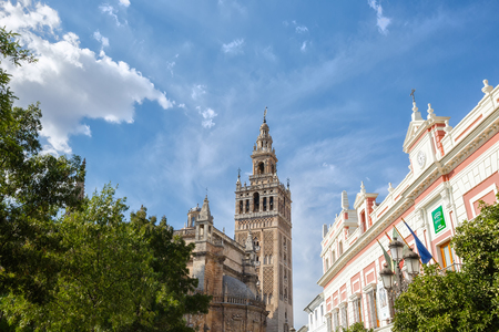 Tower Giralda in Seville Cathedralのeditorial素材