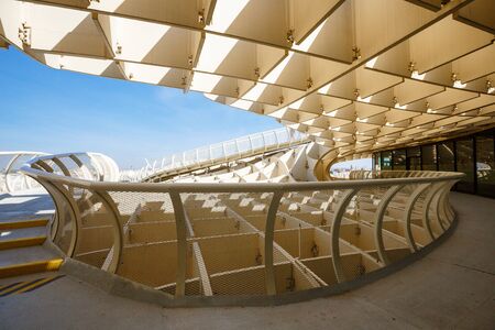 winding paths Metropol Parasol in Plaza de la Encarnacion in Sevilleのeditorial素材