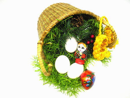Basket in Russian style