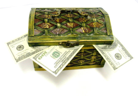 Dollars in the chest.