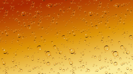 Vector realistic beer soda, champagne carbonated drink with bubbles close up illustration.のイラスト素材