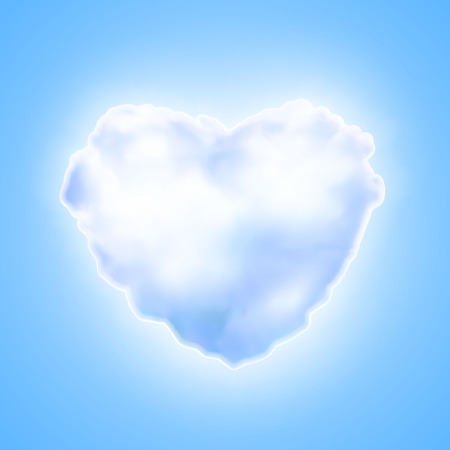 Cotton candy heart iconのイラスト素材