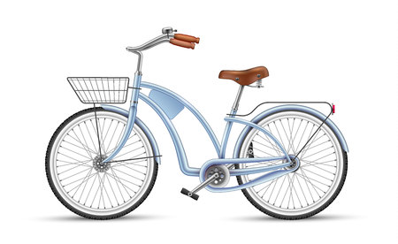 Vector blue bicycleのイラスト素材