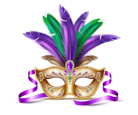 Vector mardi gras venetian mask brazil carnivalのイラスト素材