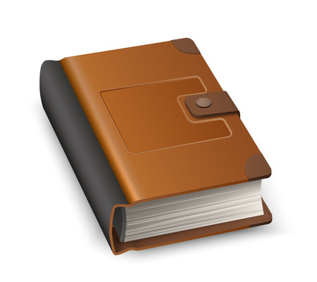 Vector 3d hardcover book symbol of knowledgeのイラスト素材