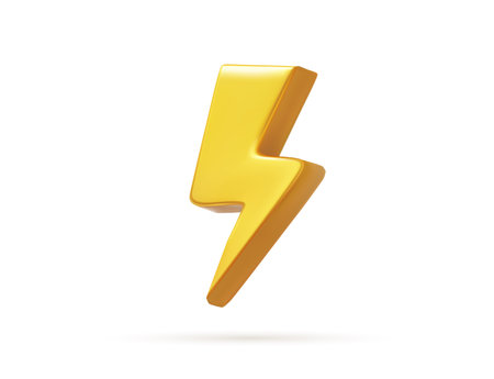 Vector realistic bolt lighting thunder emblem iconのイラスト素材