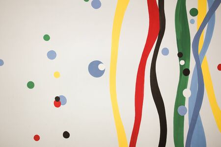 An image of colored wavy vertical lines on a gray background. Colorful backgroundの写真素材