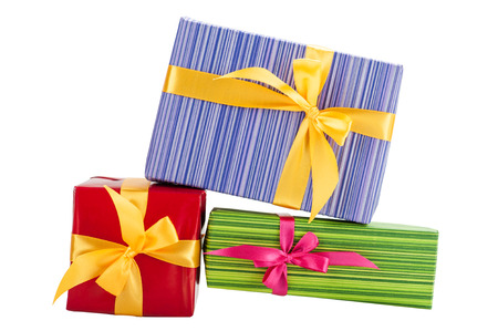 Vibrant gifts and presents. Valentine's, Easter, Birthday, Mother's Day still lifeの写真素材