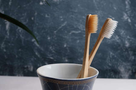 The concept of natural organic cosmetics for the oral cavity. rooms. copyspace.の写真素材