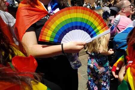 June 08, 2019, Toulouse, France. Pride March in the place of Capitol.のeditorial素材