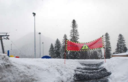 Sky resort in the Rosa Khutor, Sochiの写真素材