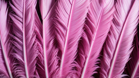 background with pink feathers. generative aiの素材