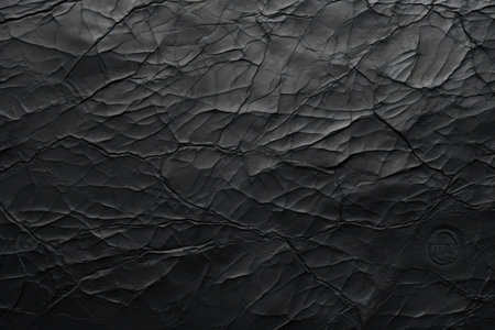 abstract black textured background with scratches and cracks. AI generative.の素材