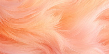 background of feathers and peach fluff.の素材