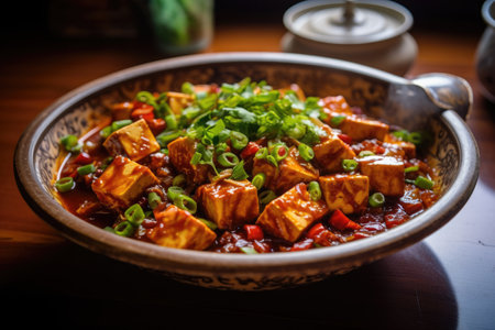 Ma Po Tofu, traditional Sichuan dish.の素材