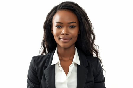 Portrait of a smiling businesswoman. Professional success and female empowermentの素材