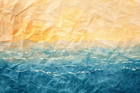 Abstract watercolor background in blue and yellow.の素材