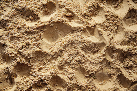 Close up image of sand texture background in a construction site.の素材