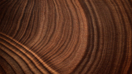 Wood grain texture showcasing beautiful swirls and lines in rich brown tones for design inspirationの素材