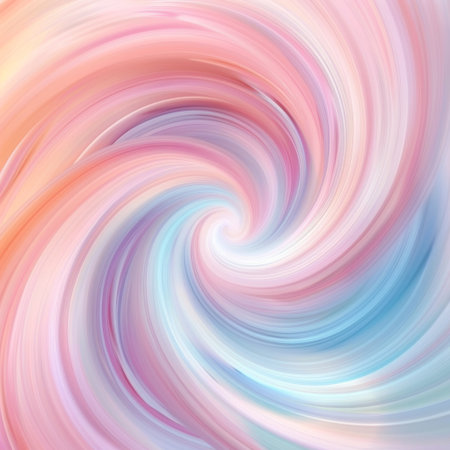 Swirling pastel colors create a mesmerizing abstract pattern with fluid motion and soft gradients in a serene compositionの素材
