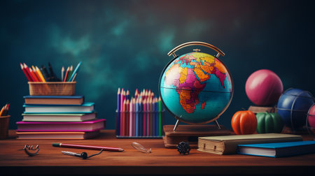 World Teachers Day. a special holiday dedicated to educators and their significant role in education. design, international, globe, gift, card, copy space, background, greetingの素材