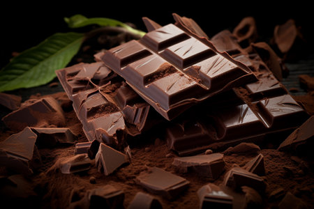 chocolate Yummy food, gifting, enjoying, and making chocolate. Delicious chocolate dessert, a way to show their affection for those they care about. Sweet food. cacao mlk brownの素材