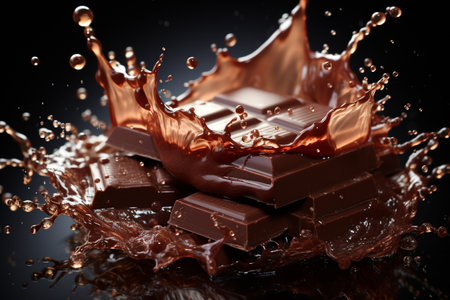 chocolate Yummy food, gifting, enjoying, and making chocolate. Delicious chocolate dessert, a way to show their affection for those they care about. Sweet food. cacao mlk brownの素材