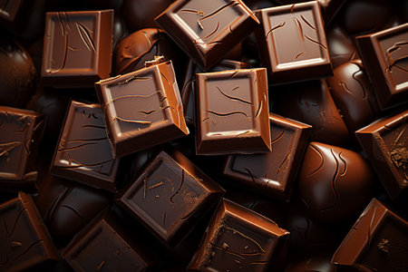 chocolate Yummy food, gifting, enjoying, and making chocolate. Delicious chocolate dessert, a way to show their affection for those they care about. Sweet food. cacao mlk brownの素材